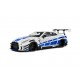 Solido 1/18 NIssan GT-R (R35) W/ Liberty Walk Body kit 2.0, white and blue stripes