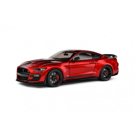 Solido 1/18 Shelby Mustang Shelby GT500KR 2023 Red with Black Stripes