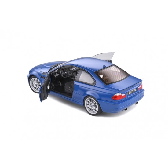 Solido 1/18 BMW E46 M3 Coupé 2000, Laguna Blue