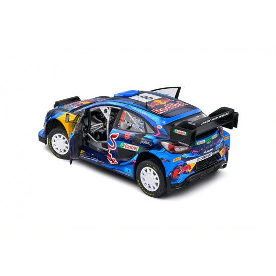 Solido 1/18 Ford Puma Rally1 hybrid blue #8 Tanak Rally Suede 2023