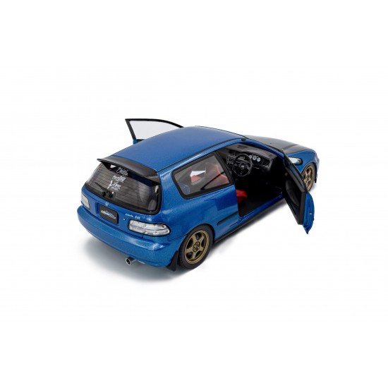 Solido 1/18 Honda Civic (EG6) Solido Works cobalt blue pearl 1991