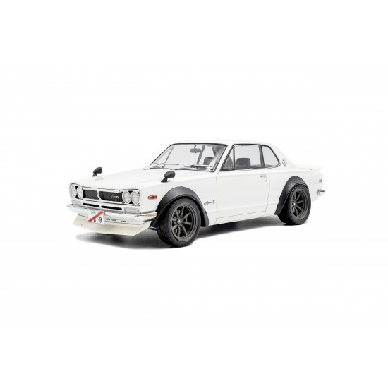 Solido 1/18 Nissan Skyline (C10) Hakosuka SOLIDO WORKS 1970, pearl white