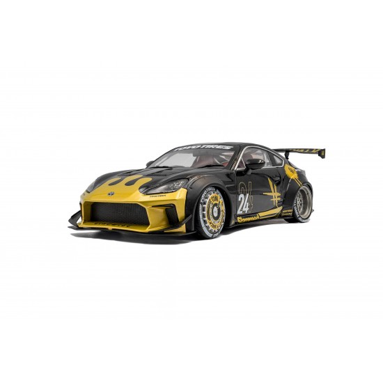 Solido 1/18 Toyota GR86 Liberty Walk Body Kit - black&gold - 2024