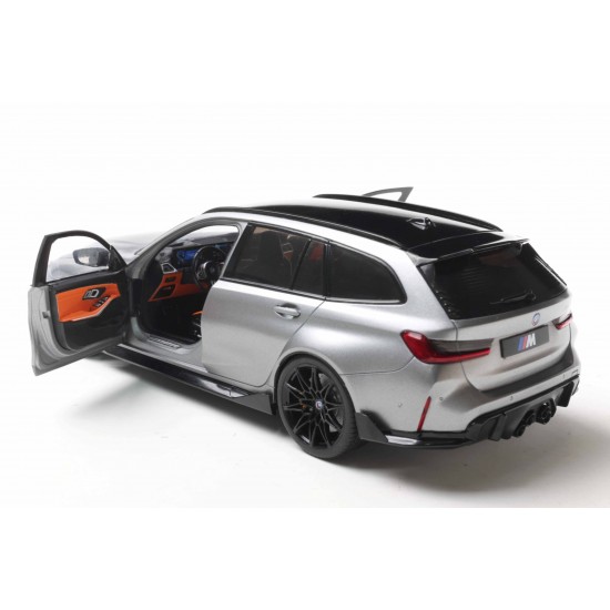 Solido 1/18 BMW M3 Touring with Performance Parts – Frozen Pure Grey Metallic – 2024