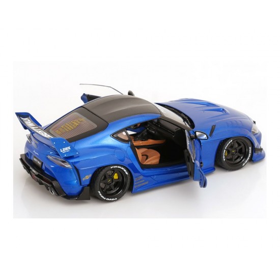 Solido 1/18 Toyota GR Supra Liberty Walk Body kit 2025 blue metallic