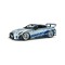Solido 1/43 Nissan GT-R (R35) Liberty Walk Silhouette 2020 silver and blue stripes