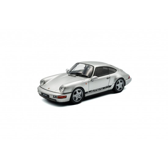 Solido 1/43 Porsche 911 (964) RS silver with black stripe 1994