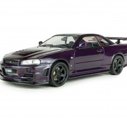 Solido 1/43 Nissan Skyline GT-R (BNR34) with NISMO Parts 2005, Midnight Purple