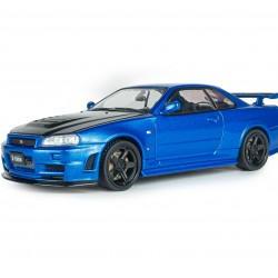 Solido 1/43 Nissan Skyline GT-R (BNR34) with NISMO Parts 2005, Bayside Blue