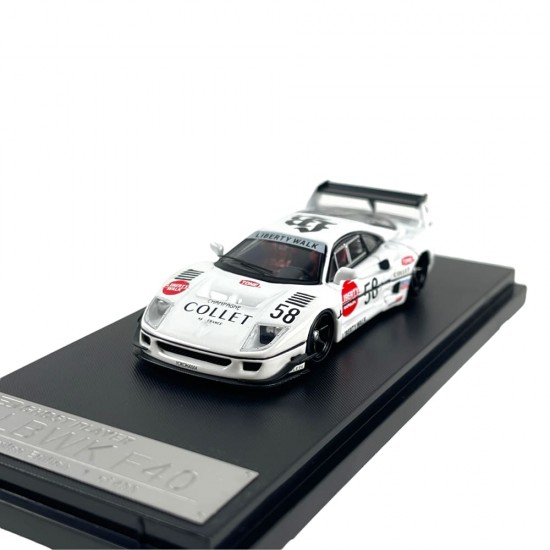 Street Weapon 1/64 Ferrari F40 LB #58, white