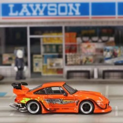 Street Weapon 1/64 RWB 993 F&F with low tail, orange