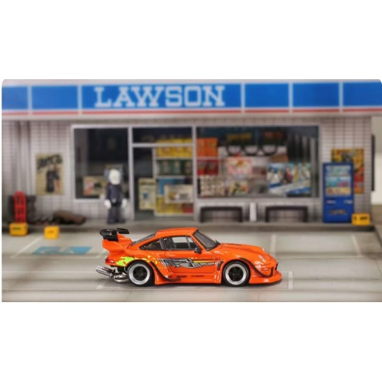 Street Weapon 1/64 RWB 993 F&F with low tail, orange