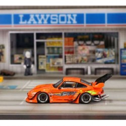 Street Weapon 1/64 RWB 993 F&F with high tail, orange