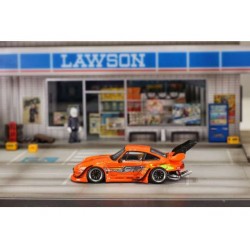 Street Weapon 1/64 RWB 993 F&F with high tail, orange