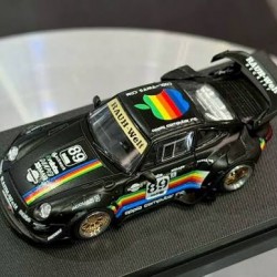 Street Weapon 1/64 Porsche 993 *Apple* Low tail, black