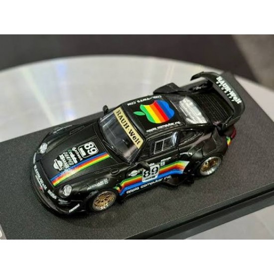 Street Weapon 1/64 Porsche 993 *Apple* Low tail, black
