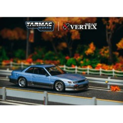 Tarmac 1/64 VERTEX Nissan Silvia (S13), blue/grey