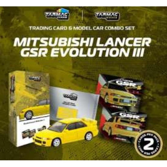 Tarmac 1/64 Mitsubishi Lancer GSR Evolution III, yellow