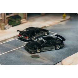 Tarmac 1/64 Toyota Sprinter Trueno AE86 Widebody, black/grey