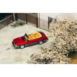 Tarmac 1/64 Saab 900 Turbo Convertible, red