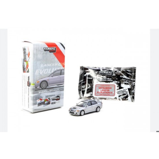 Tarmac 1/64 Mitsubishi Lancer GSR Evolution IV, silver