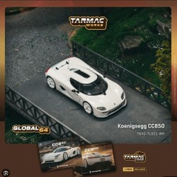 Tarmac 1/64 Koenigsegg CC850, white