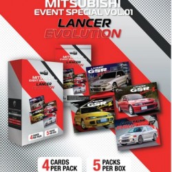 Tarmac Karte Mitsubishi Event Special Vol.01 - Lancer Evolution, škatla