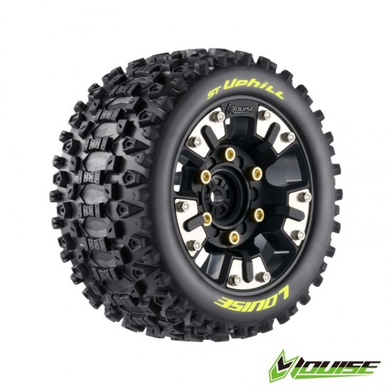 Louise ST-Uphill gume za Mini Maxx/XRT 12mm hex - 2 gumi na črnih platiščih