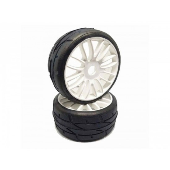 PMT 1/8 GT Tires Q3 COMPOUND (SOFT) - 2 gumi na platiščih 