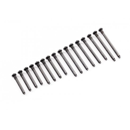 Traxxas Suspension screw pin set, front or rear, 3x40mm (6), 3x32mm (4), 3x28mm (4), 3x46mm (2)