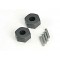 Traxxas Wheel hubs, hex (2)/ stub axle pins (2)