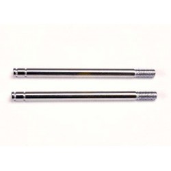Traxxas Shock shafts, steel, chrome finish (long) (2)