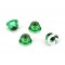 Traxxas Nuts, aluminum, flanged, serrated (4mm) (4) - različne barve