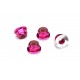 Traxxas Nuts, aluminum, flanged, serrated (4mm) (4) - različne barve