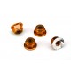 Traxxas Nuts, aluminum, flanged, serrated (4mm) (4) - različne barve