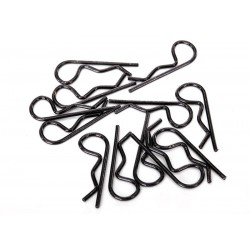Traxxas Body Clips Standard Size, Black (12)
