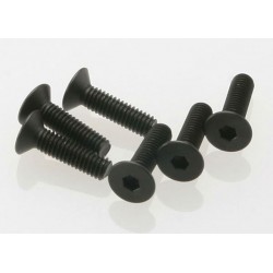 Traxxas Screws, 4x15mm countersunk machine (hex drive) (6)