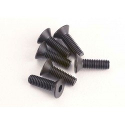 Traxxas Screws, 3x10mm countersunk machine (6) (hex drive)