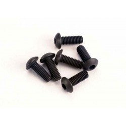Traxxas Screws, 3x8mm button-head machine (hex drive) (6)