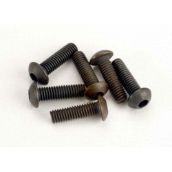 Traxxas Screws, 3x10mm button-head machine (hex drive) (6)