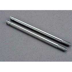 Traxxas Shock shafts, steel, chrome finish (xx-long) (2)