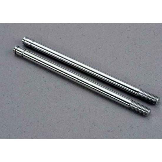 Traxxas Shock shafts, steel, chrome finish (xx-long) (2)