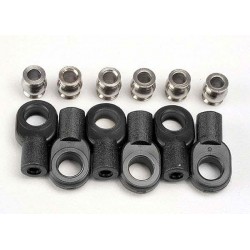 Traxxas Rod Ends, short (6)/ hollow balls (6)
