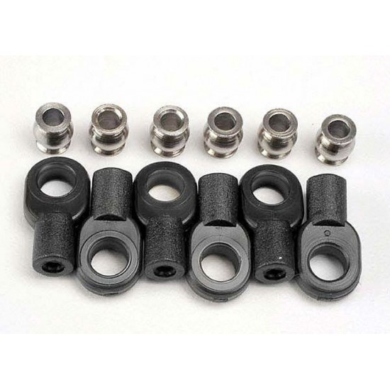 Traxxas Rod Ends, short (6)/ hollow balls (6)