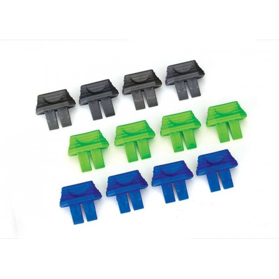 Traxxas Battery charge indicators - green (4), blue (4), gray (4)