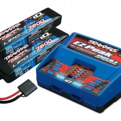 Traxxas Charger Combo #2972 Charger + 7600mAh 7.4V 2-Cell 25C LiPo Battery (2)