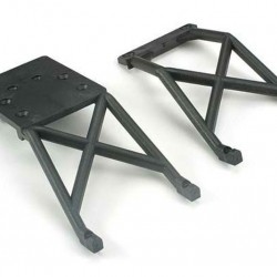 Traxxas Skid plates, front & rear (black)
