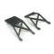 Traxxas Skid plates, front & rear (black)