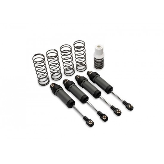 Traxxas Long Gray Ultra Shocks with Springs (4)