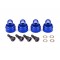Traxxas Shock caps, aluminum (blue-anodized) (4) (fits all Ultra Shocks)